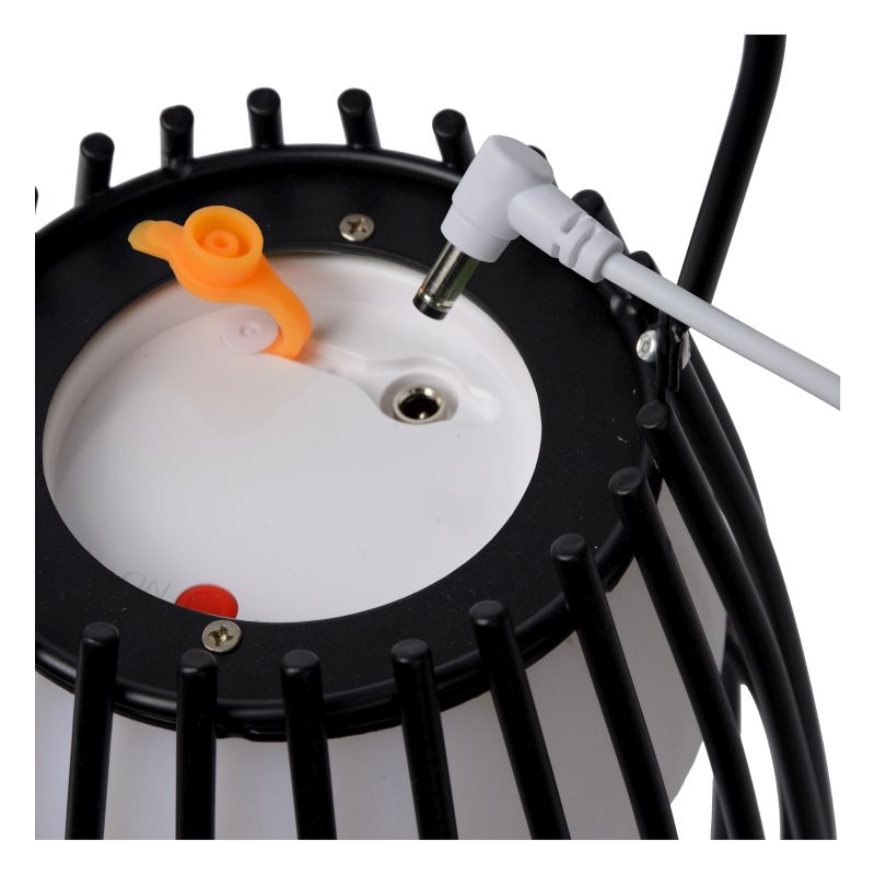 Lucide FJARA - Stolová lampa Outdoor - Ø 17,5 cm - LED Rozm. - 1x0,3W 3200K - IP44 - 3 StepDim - Čierna